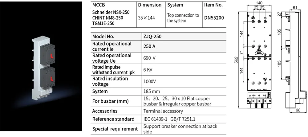 Power Busbar System Breaker Adaptor 1