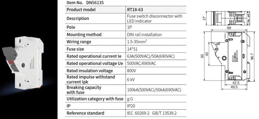 din rail fuse holder