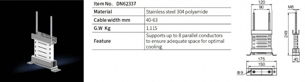 DN62337 Flexible Busbar Clip Fixing