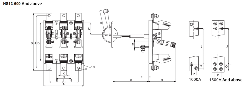 Open Knife Blade Switch-21