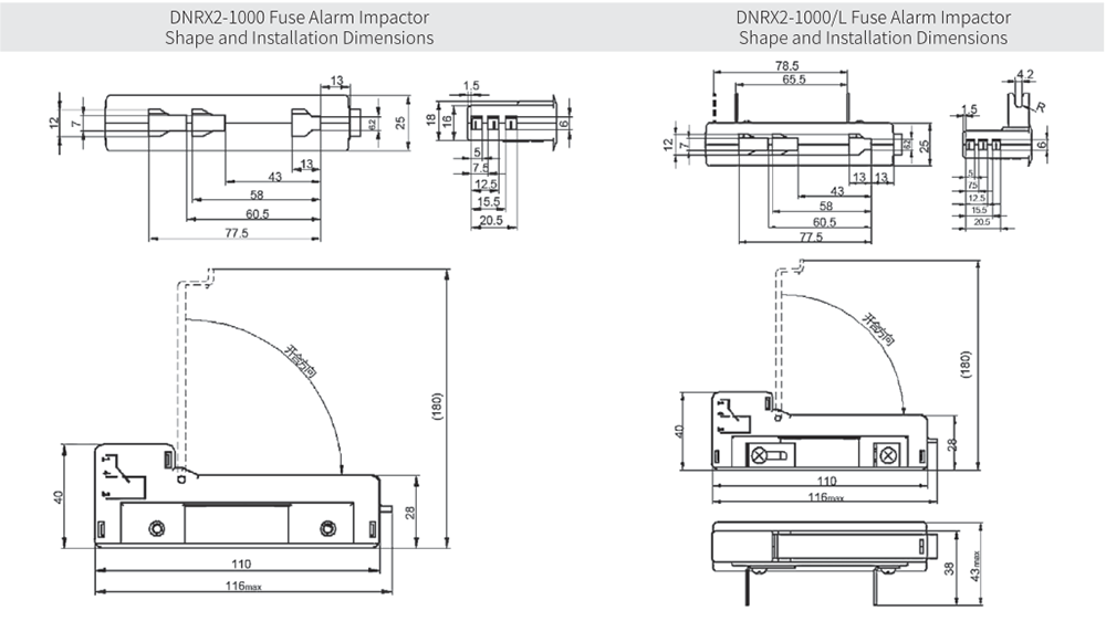 Fuse link Alarm Impactor 